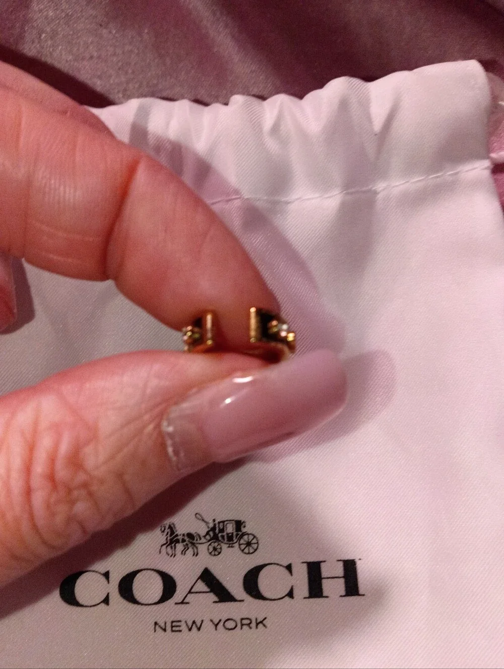 Coach Gold C-Shaped Ear Cuff